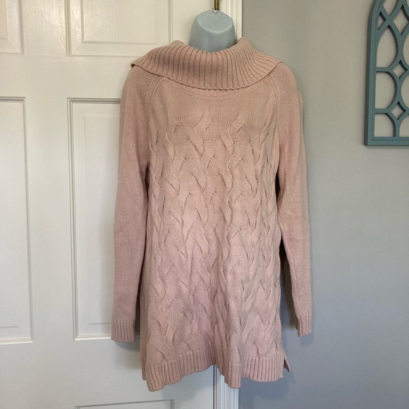 Calvin Klein Sweaters - Calvin Klein Pink Oversized Cowl Neck Sweater